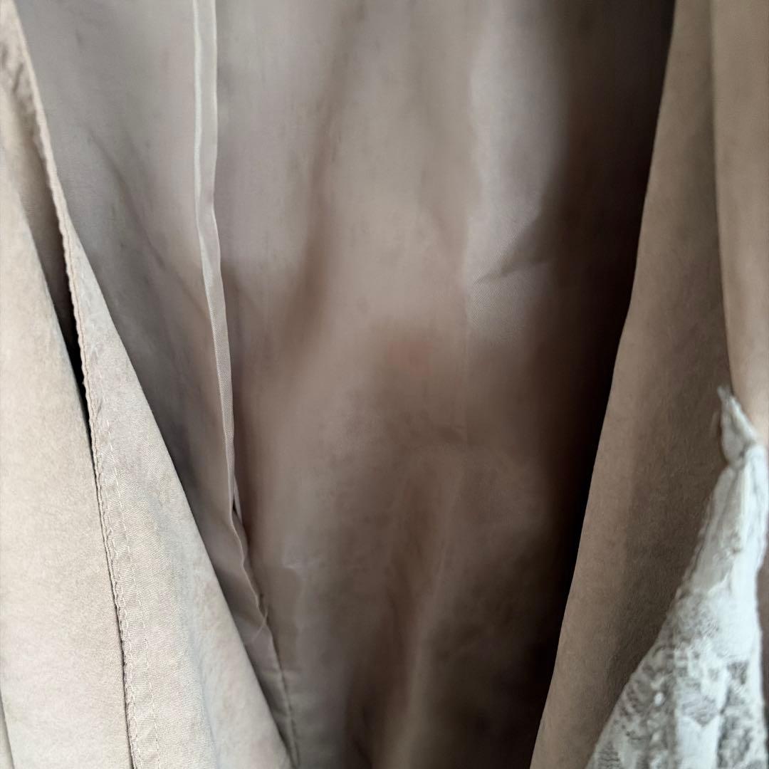 ALEXANDER McQUEEN ベージュトレンチコート Mサイズ レース