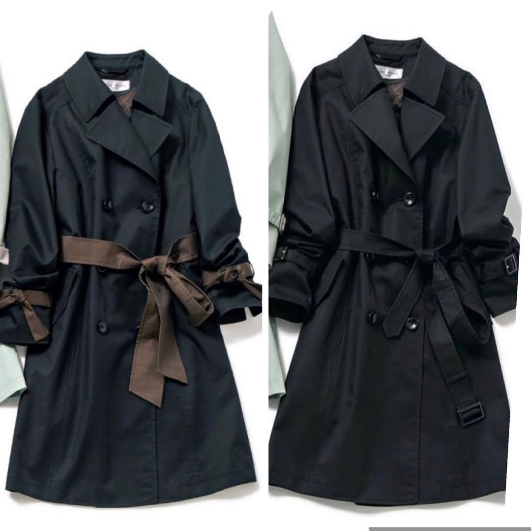 未使用LES MUES AOKI CanCanコラボ トレンチコートブラックLL