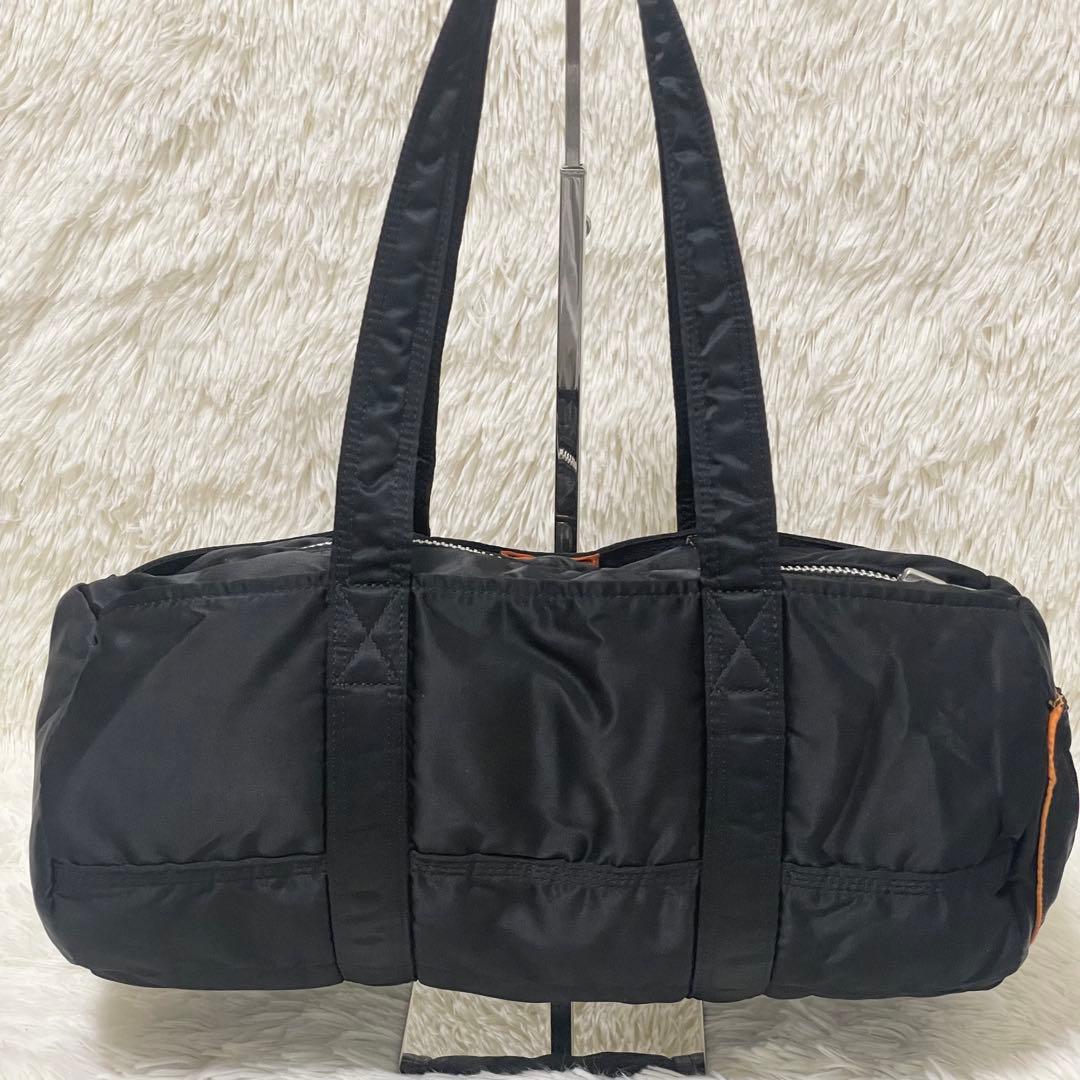 【極美品】PORTER ポーター タンカー ミニボストン ドラム型 肩掛け可