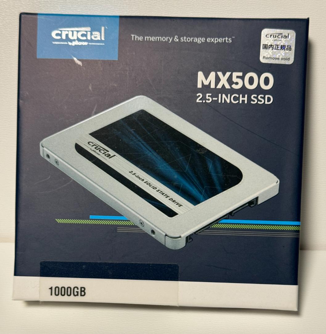 【SSD】Crucial 1TB CT1000MX500SSD1/JP