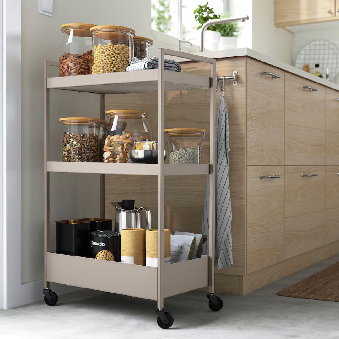 【専用です】IKEA イケア ニッサフォース キッチンワゴン ベージュ