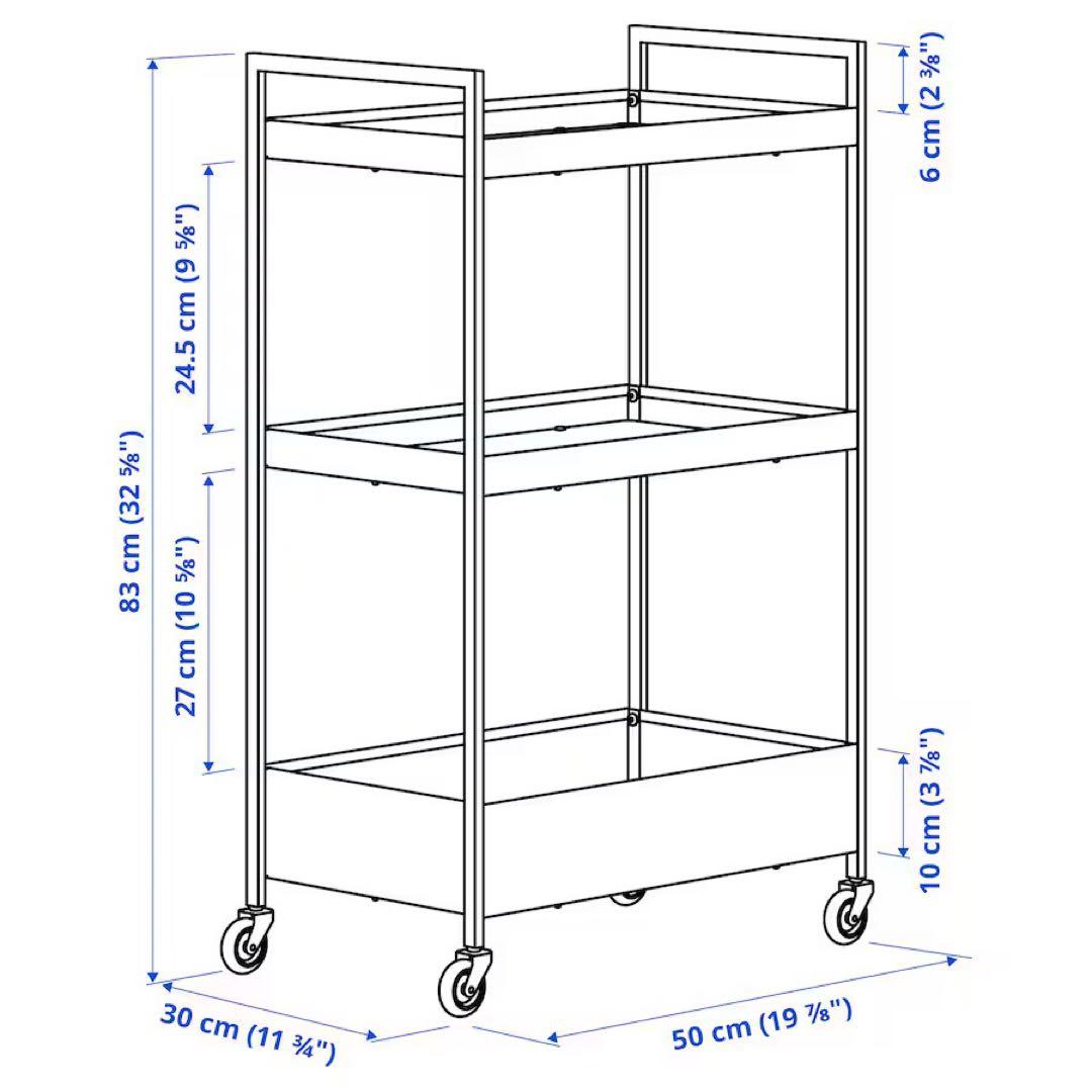 【専用です】IKEA イケア ニッサフォース キッチンワゴン ベージュ