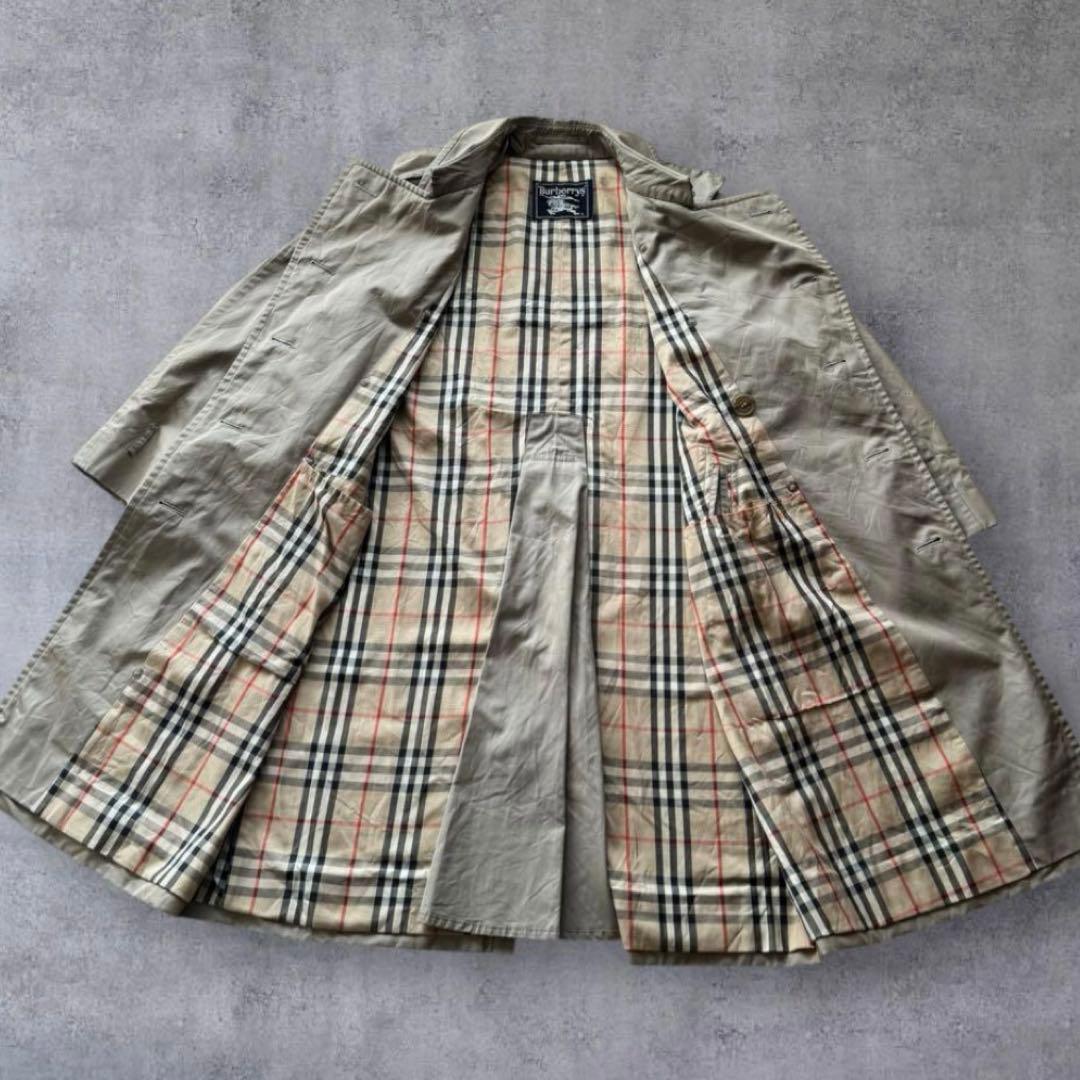 【人気】Burberry トレンチコート ノバチェック ベージュ　定番バーバリー
