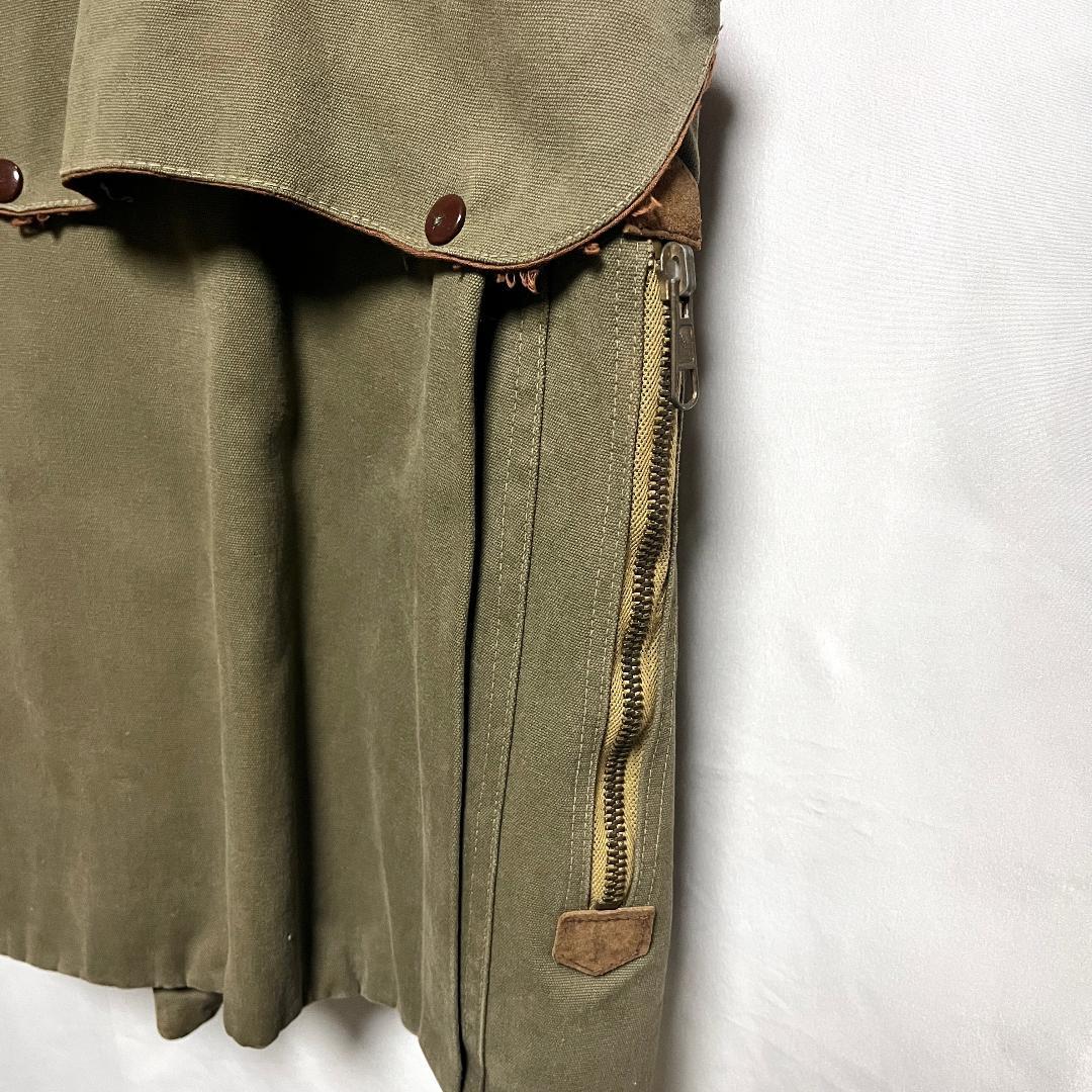 トップス 60s SAFARI HUNTING CANVAS & LEATHER VEST