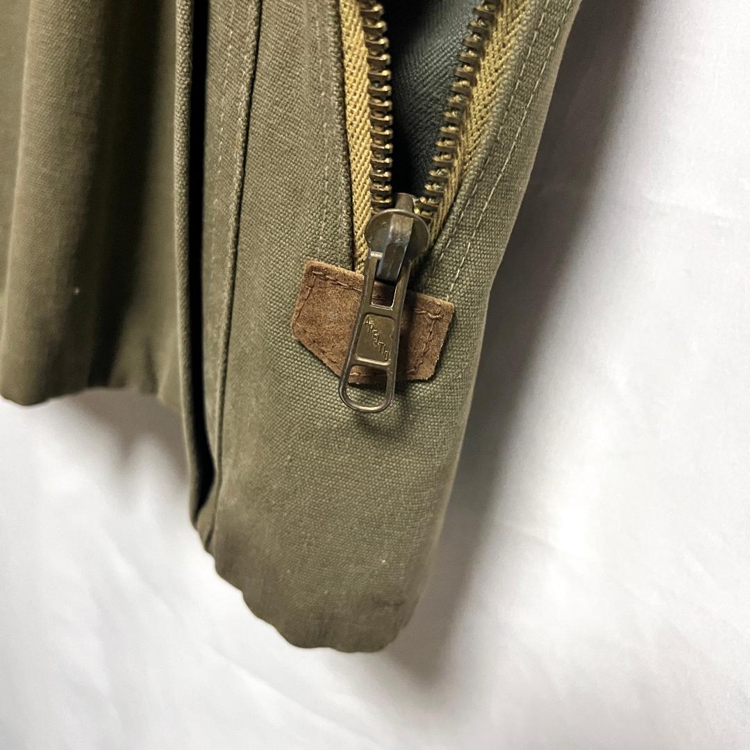トップス 60s SAFARI HUNTING CANVAS & LEATHER VEST