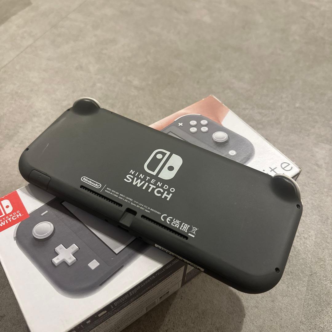 【美品】Nintendo Switch Lite グレー 箱AC付 動作確認済