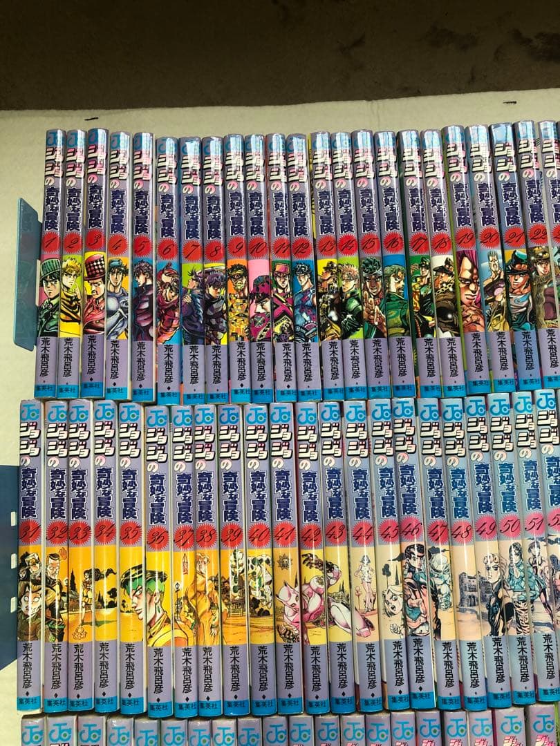 ジョジョの奇妙な冒険 全巻セット　1〜7部　+8部1〜9巻、12巻　+読切2冊