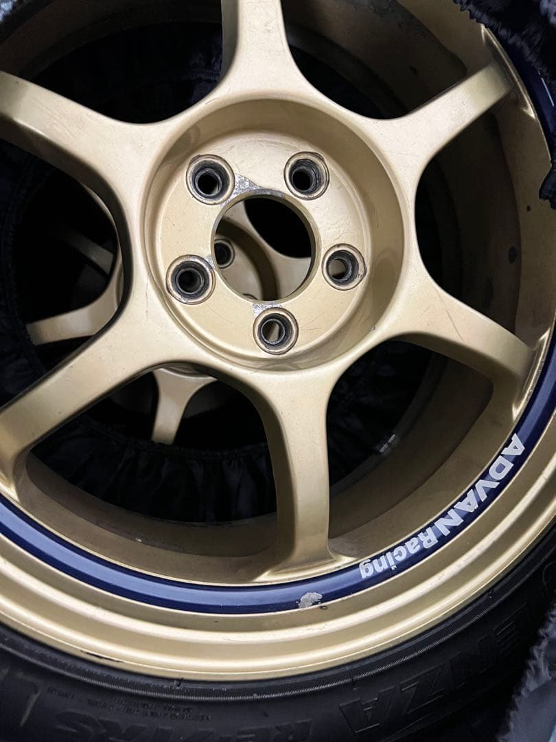 ADVAN RG 17 7.5j PCD100 +45 5穴 ホイールのみ4本