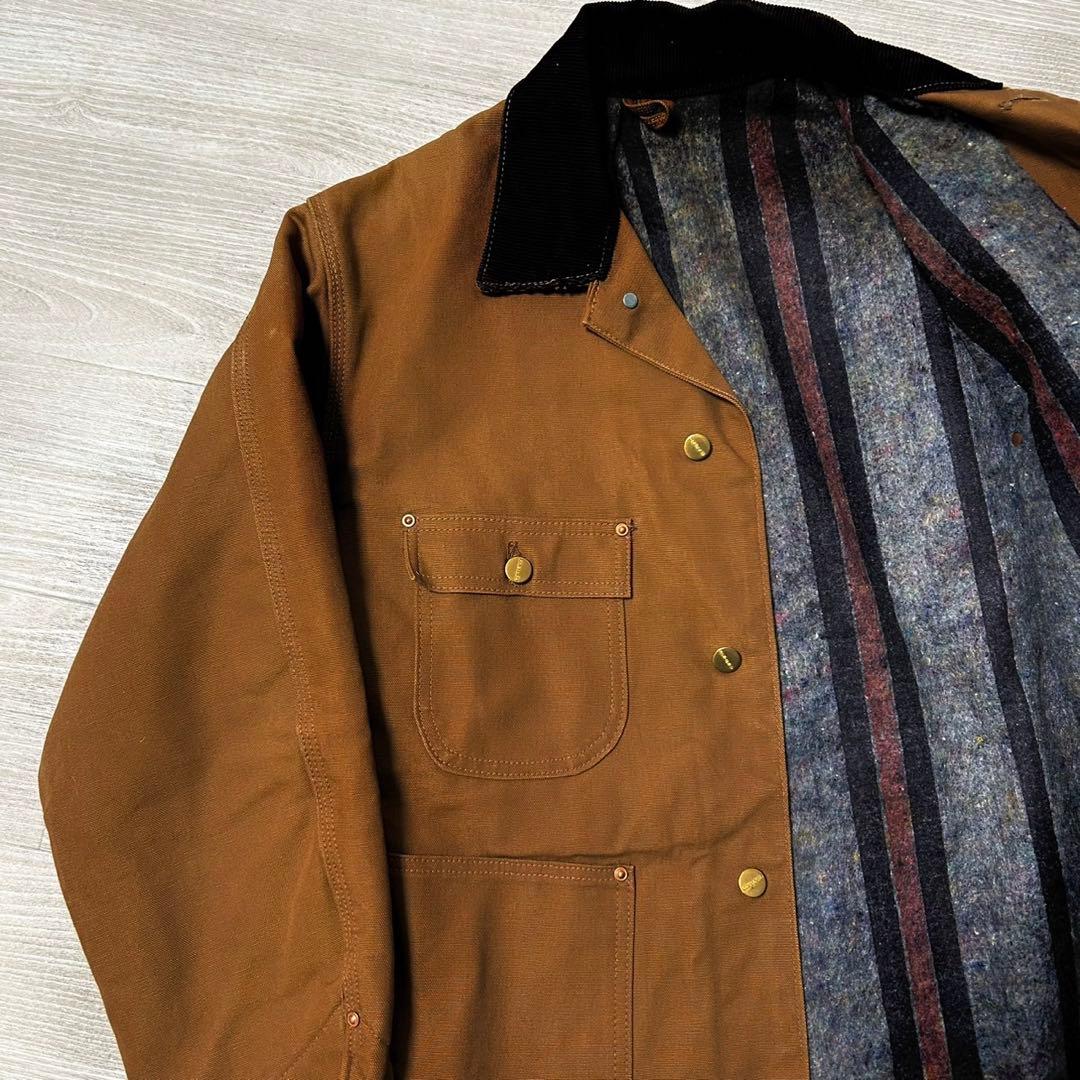 極美品 70-80s Carhartt chore coat ブラウン 44