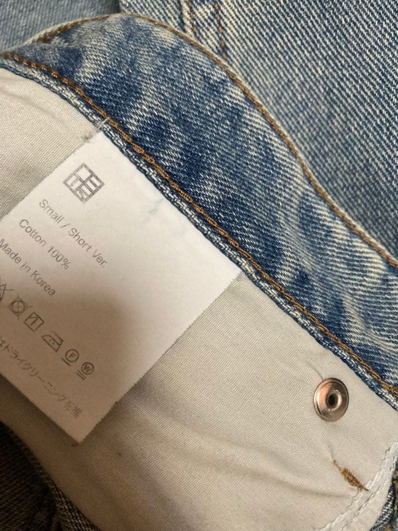 パンツ OHOTORO  Washing Jeans S short