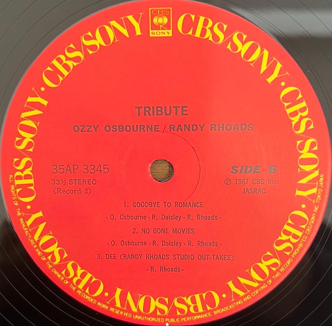 【2LP/美盤/帯付】Ozzy Osbourne / Tribute