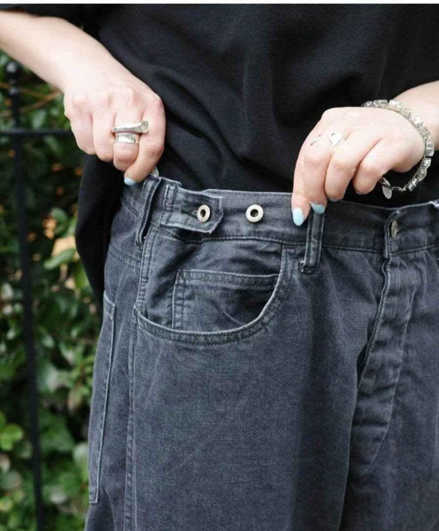 チマラ【chimala】DENIM WAIST ADJUSTABLE PANTS