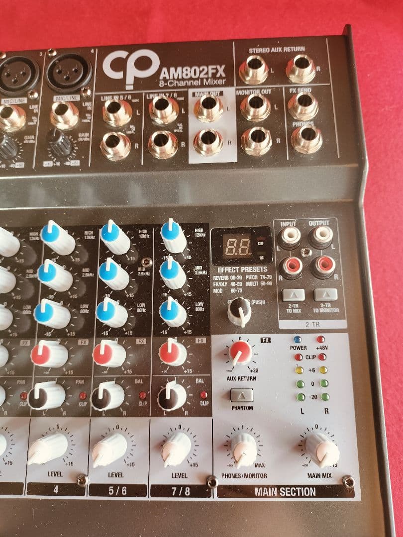 CP AM802FX 8チャンネルミキサー