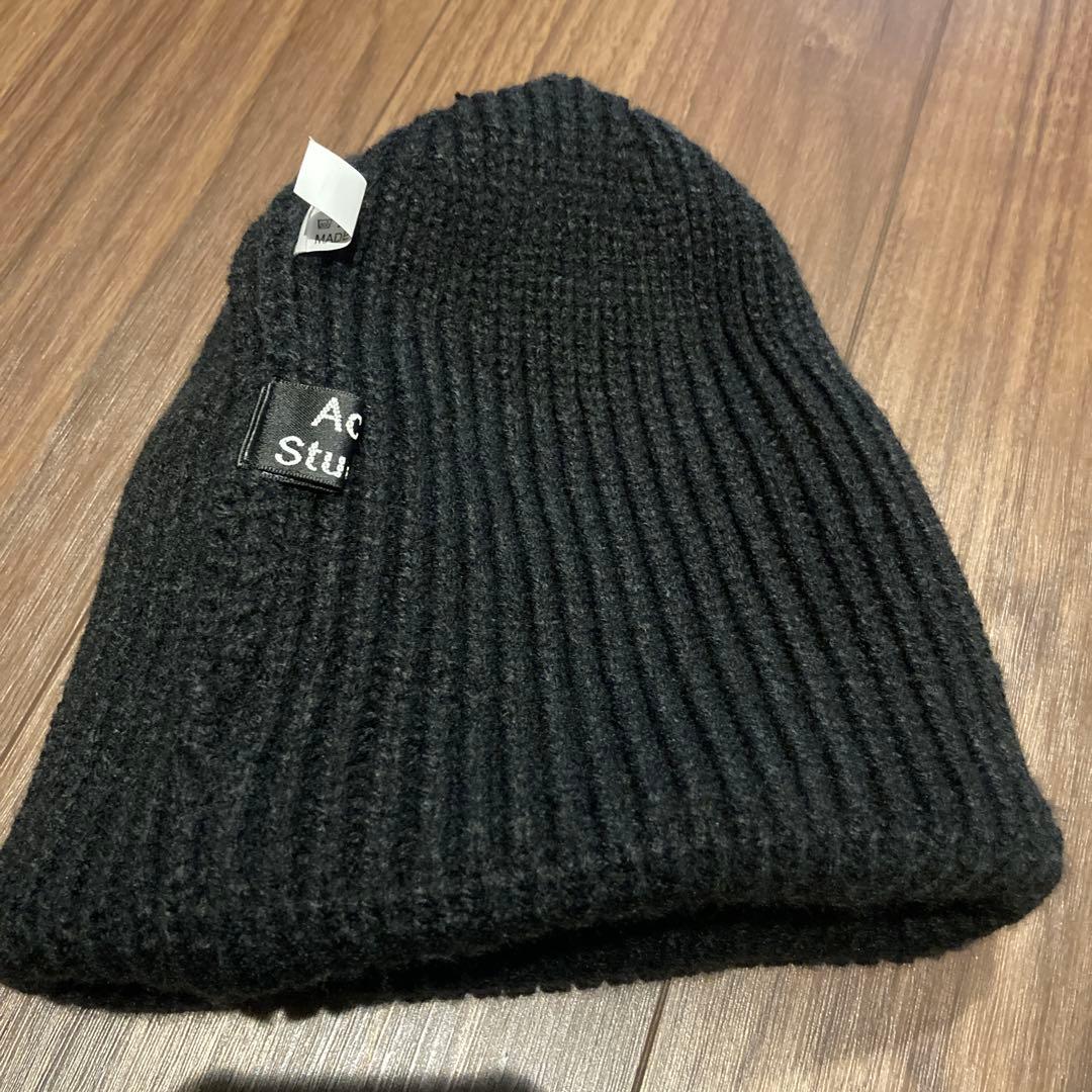 Acne studios ニット帽　ビーニー　ブラック