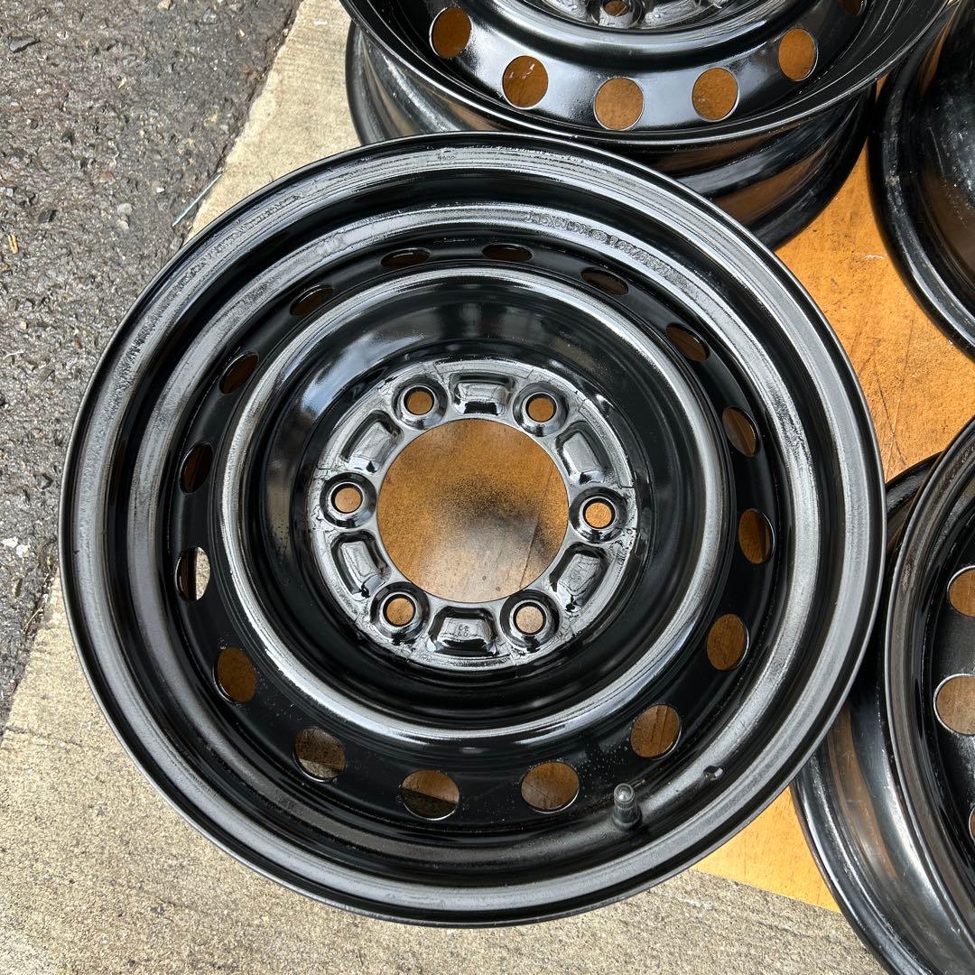 ①ハイエース 純正ホイールキャップ付 中古ホイール4本セット！