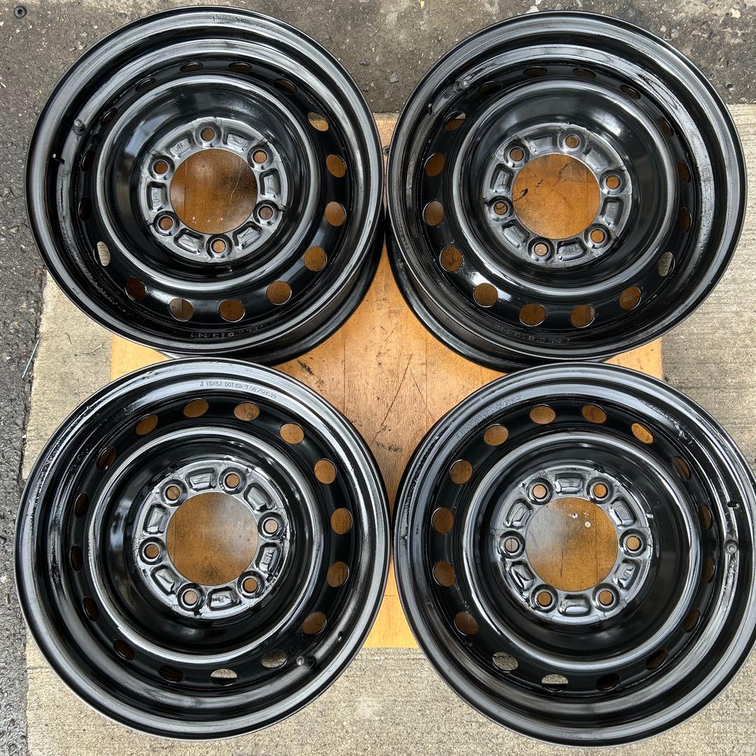 ①ハイエース 純正ホイールキャップ付 中古ホイール4本セット！