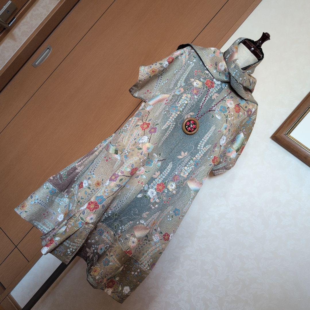 着物リメイク☘️花の便り☘️フリー