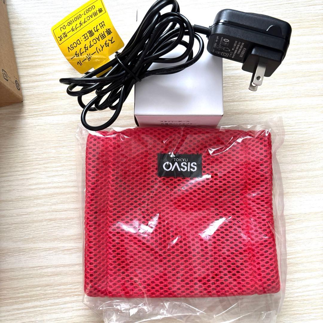 美品★東急スポーツオアシス　スタイリーボールSLB100 赤色