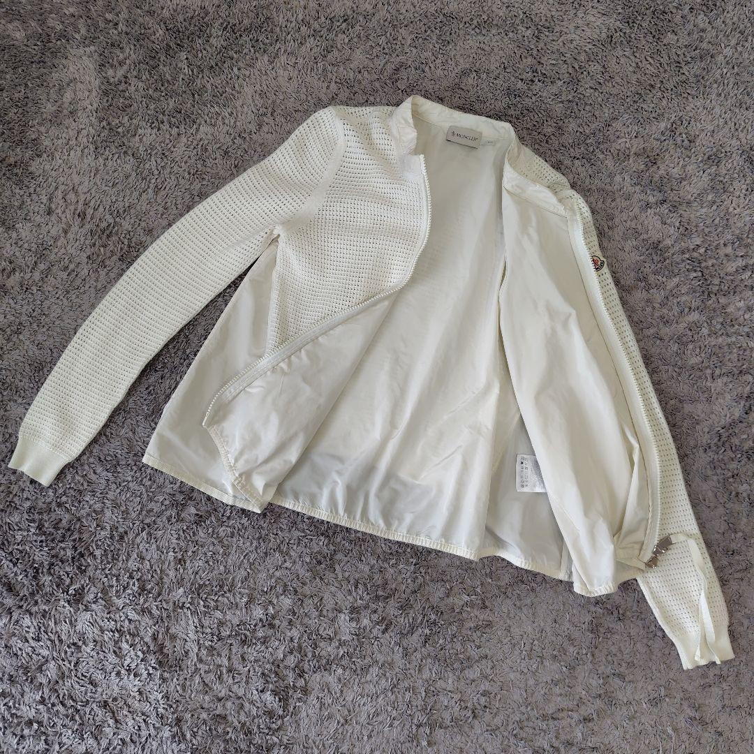MONCLER Maglia メッシュカーディガン レディース ホワイト系 XS