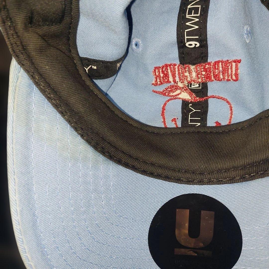 UNDERCOVER NEWERA 水色キャップ リンゴ刺繍