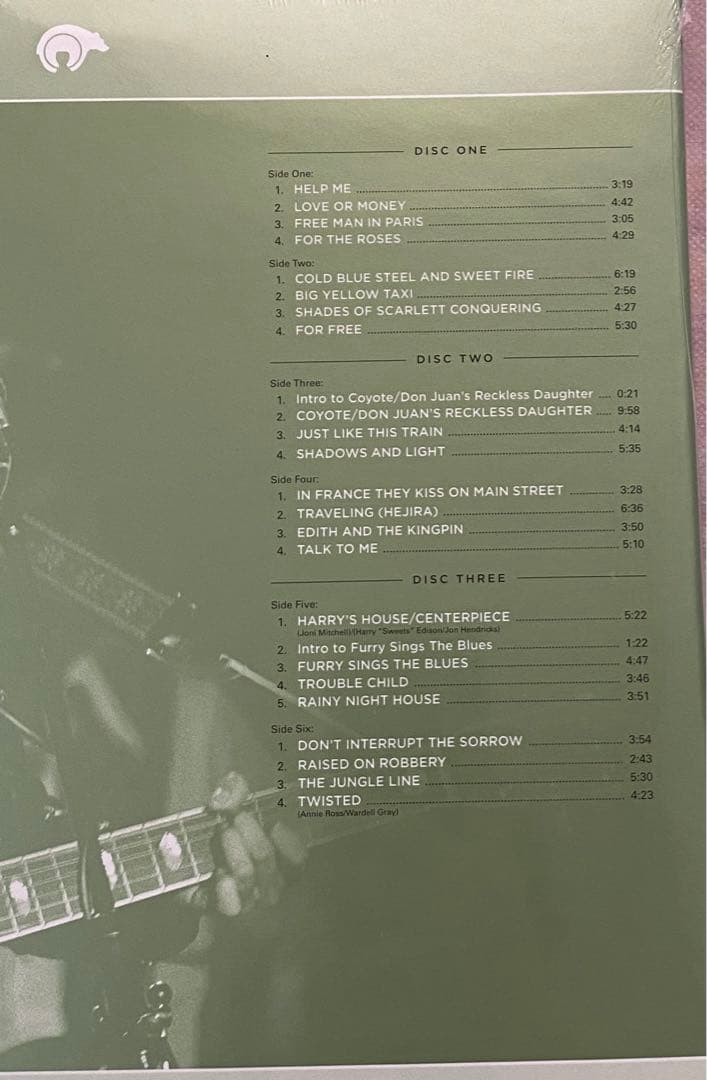 ❣️雨天限定セール❣️Joni Mitchell Live 1976