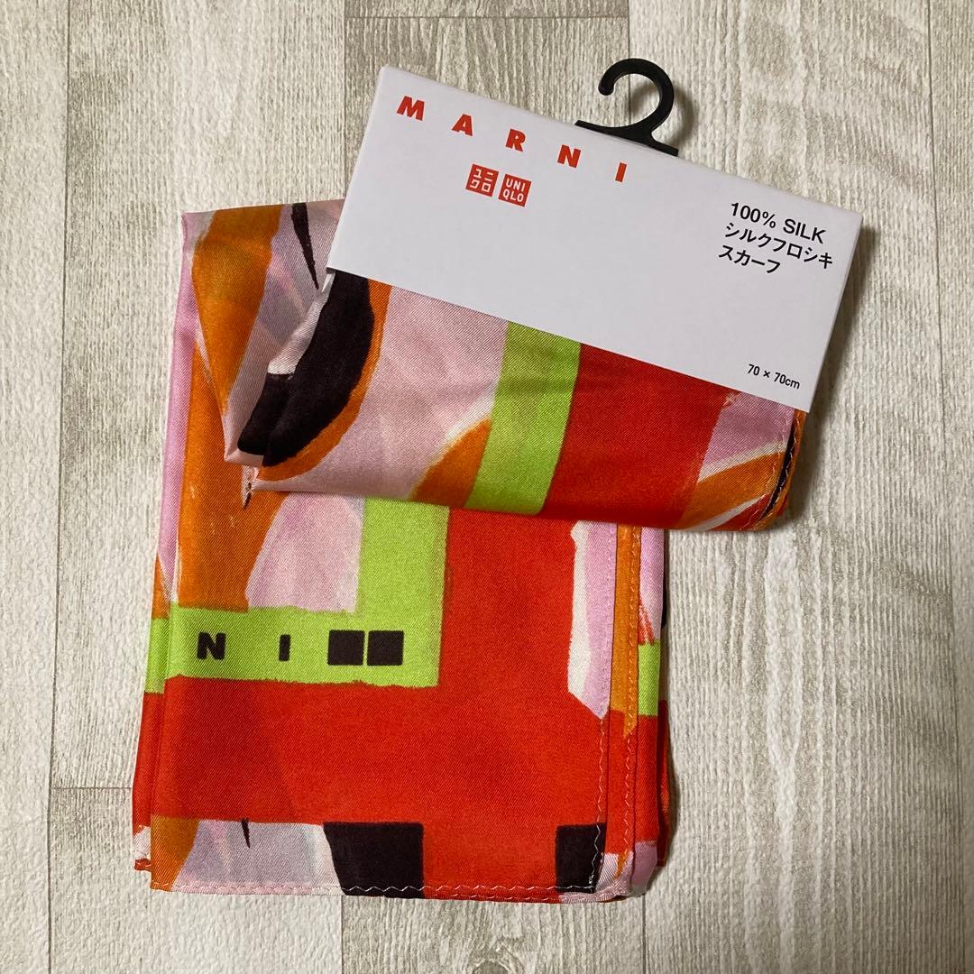 お買い得 MARNI ユニクロ シルクフロシキスカーフ 6枚セット コンプリート