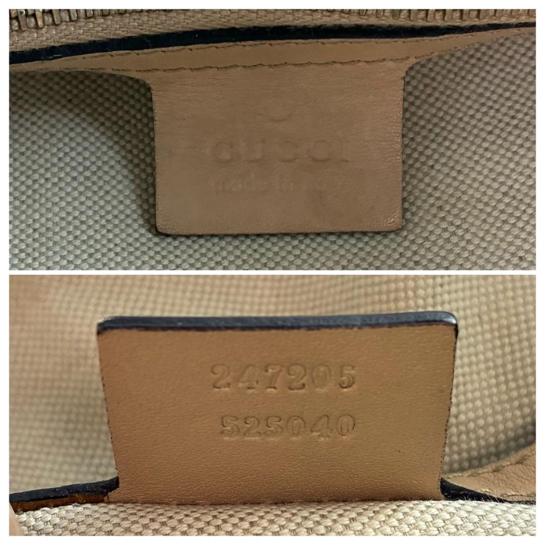 GUCCI ボストンバッグ　GGキャンバス　シェリーライン　2way
