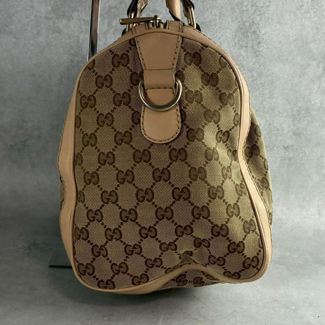 GUCCI ボストンバッグ　GGキャンバス　シェリーライン　2way