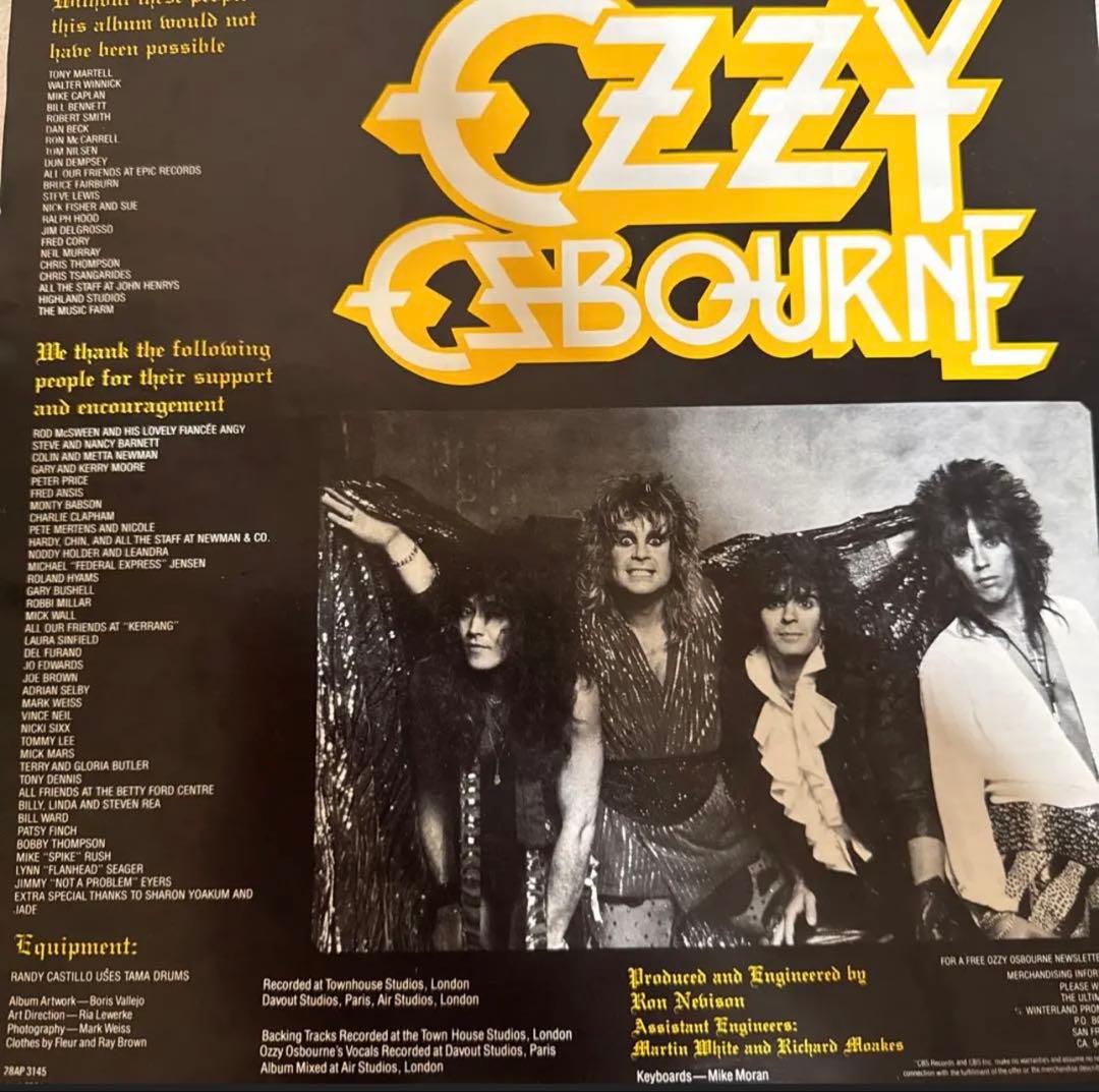 洋楽 Ozzy Osbourne The Ultimate Sin