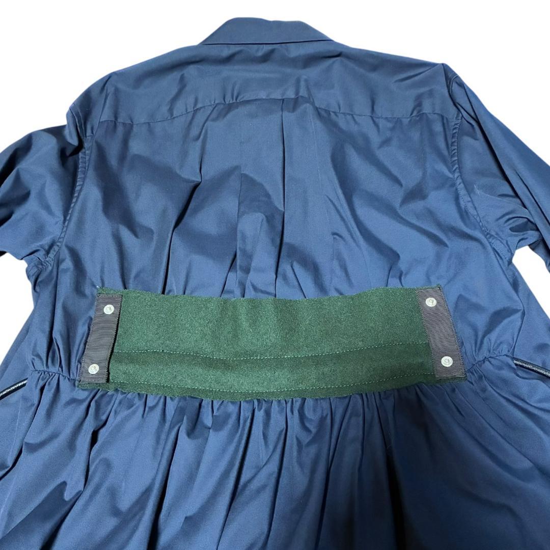 サカイ Sacai シャツ ワンピース ドレス サイズM 04729 美品 F