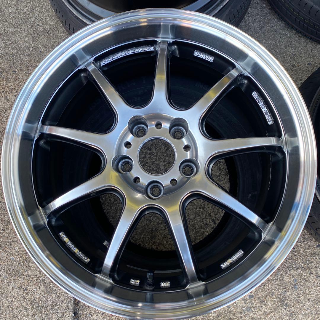 ◇中古ワークエモーションD9R 7.5J×18 +38 5H/114.3 4本