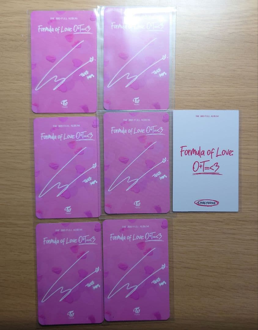 TWICE formula of Love fol アルバム トレカ チェヨン