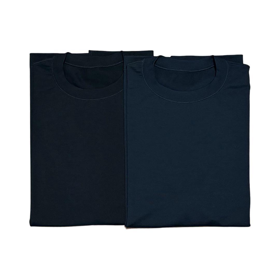 【BIOTOP Washable wool jersey TEE ネイビー M