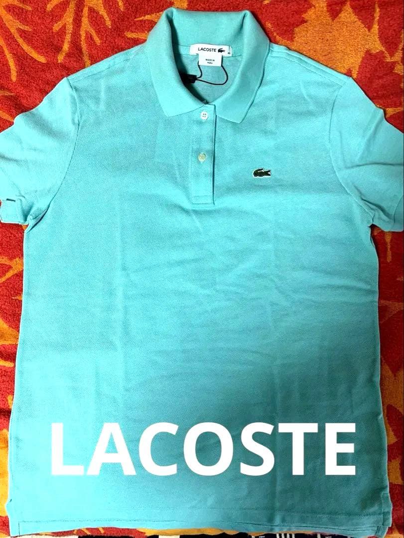 ✨LACOSTE 爽やかな水色 レディースポロシャツ size40/8 ✨最安値