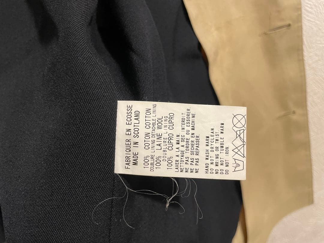 スコットランド製 MACKINTOSH × Y's ゴム引き ピーコート