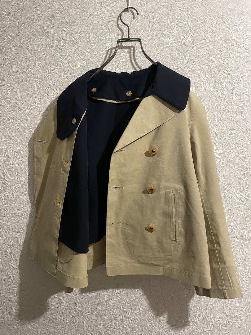 スコットランド製 MACKINTOSH × Y's ゴム引き ピーコート