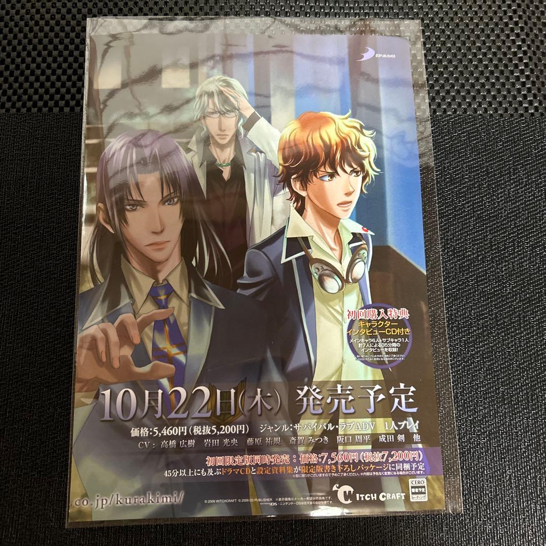 DS用ソフト『暗闇の果てで君を待つ』 パンフレット（冊子型フライヤー）