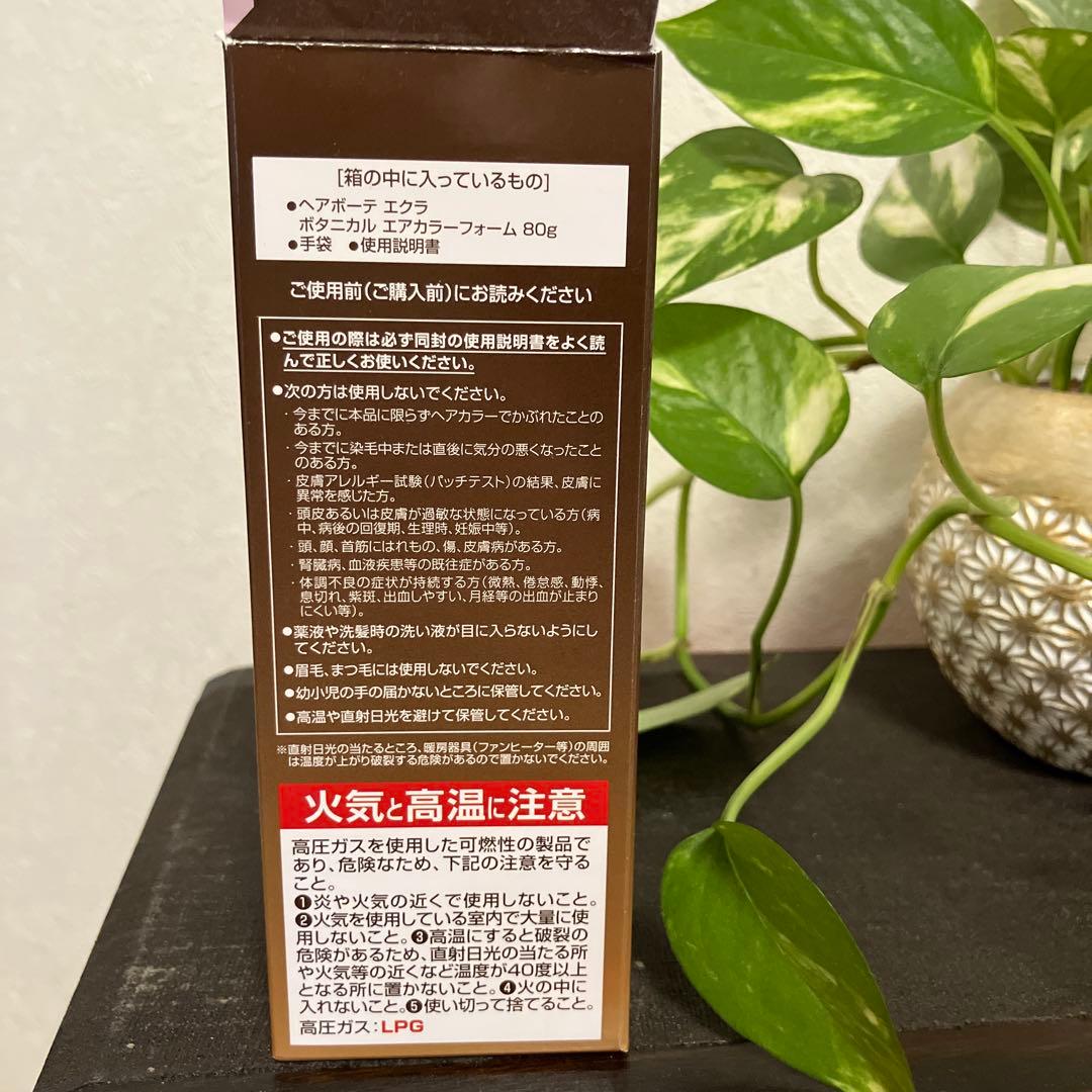 ヘアボーテ　エクラ　ボタニカルエアカラーフォーム(ダークブラウン) ３本