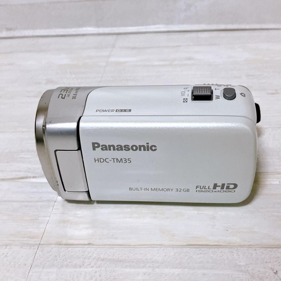 Panasonic ビデオカメラ HDC-TM35 ホワイト ジャンク品