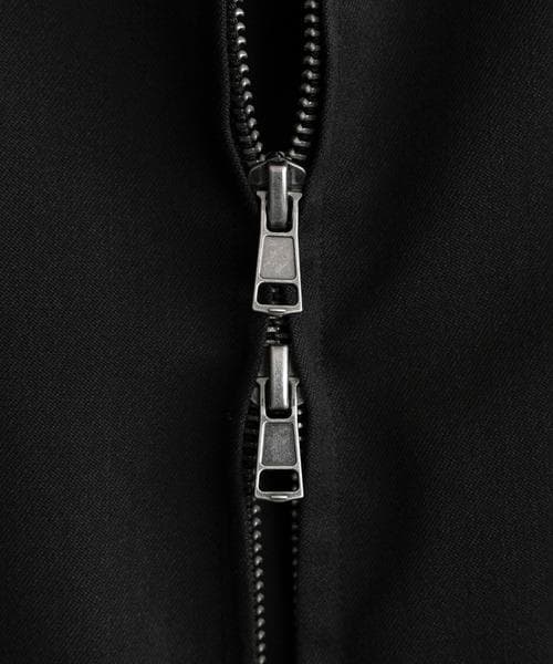 TECH WOOL GABARDINE ZIP BLOUSON ブラック XS