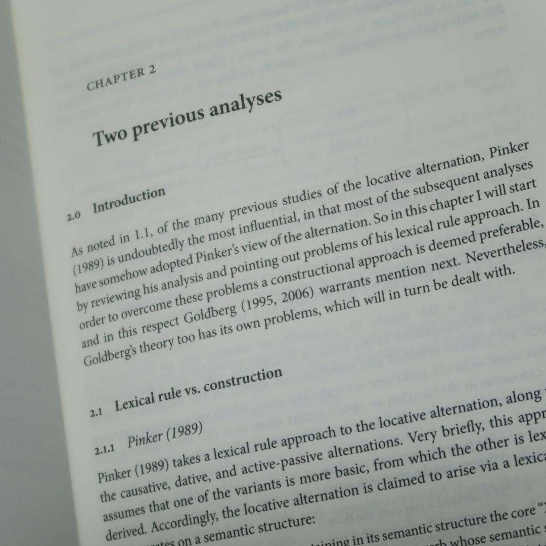 4月限定特価！ 洋書　Locative Alternation　岩田彩志