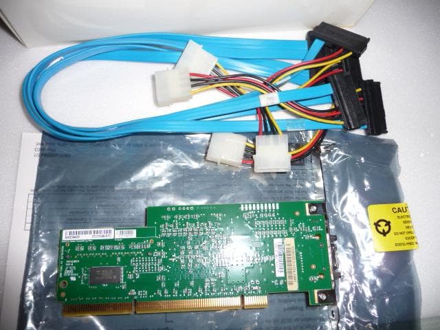 LSI LOGIC SAS3442X SCSI（SAS）カード
