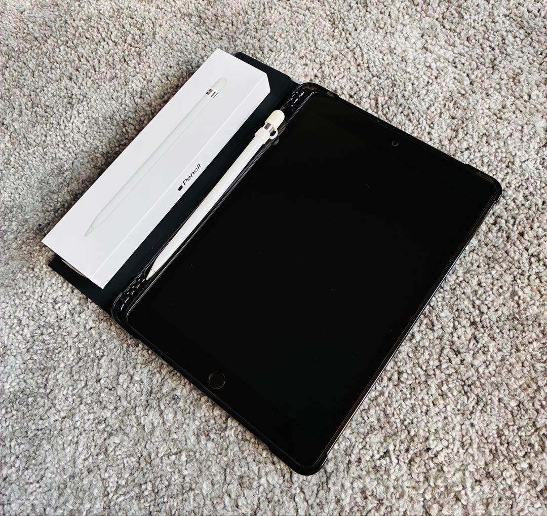 iPad (第9世代) スペースグレー + Apple Pencil +ケース