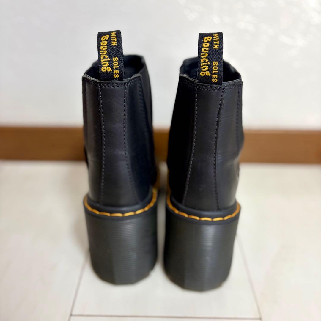 【Dr.Martens】レザー サイドゴアヒールブーツ UK4 37 23cm