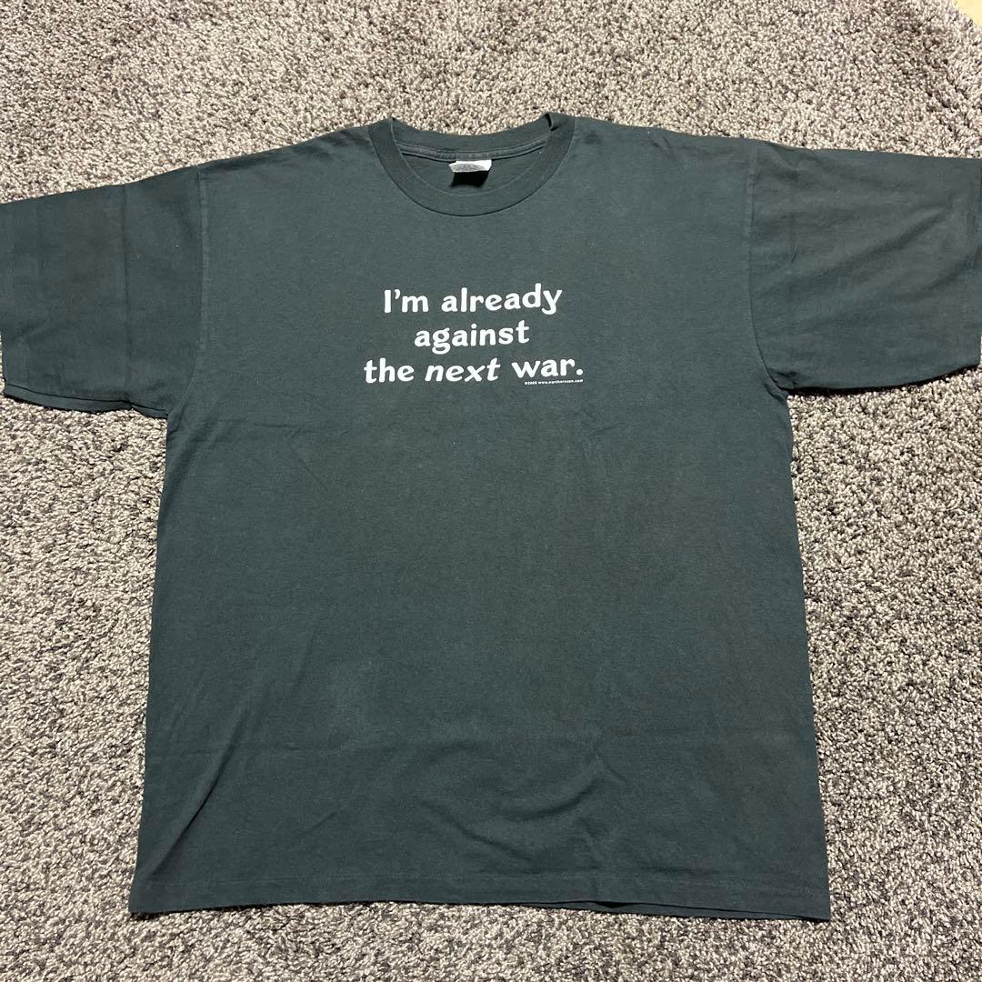 90s USA製 ヴィンテージT メッセージTシャツ アートT ブラックフェード