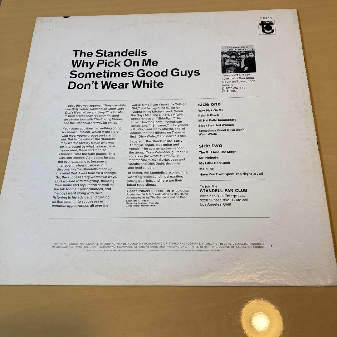 美品◼️USA原盤MONO◼️STANDELLS/WHY PICK ON ME