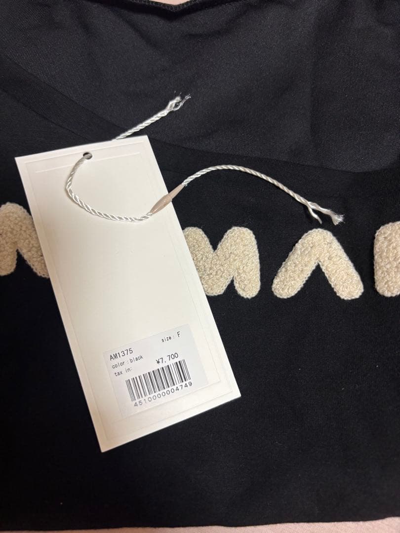 ANDMARY Mary logo tops black アンドマリー トップス