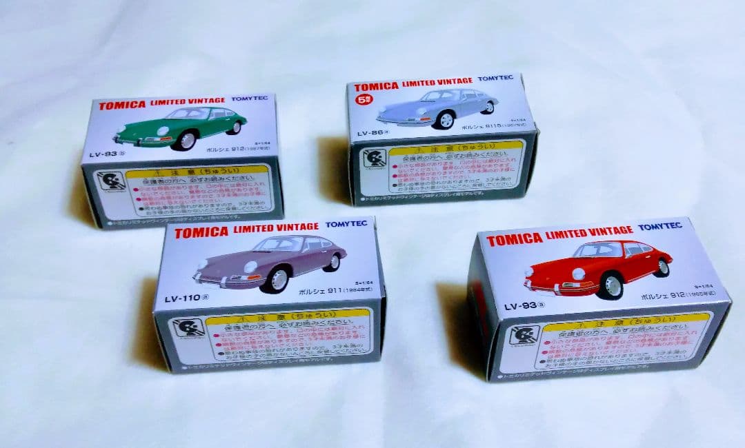 未使用！トミカリミテッドヴィンテージ 　ポルシェ９１１・９１１Ｓ４台商品は写真で