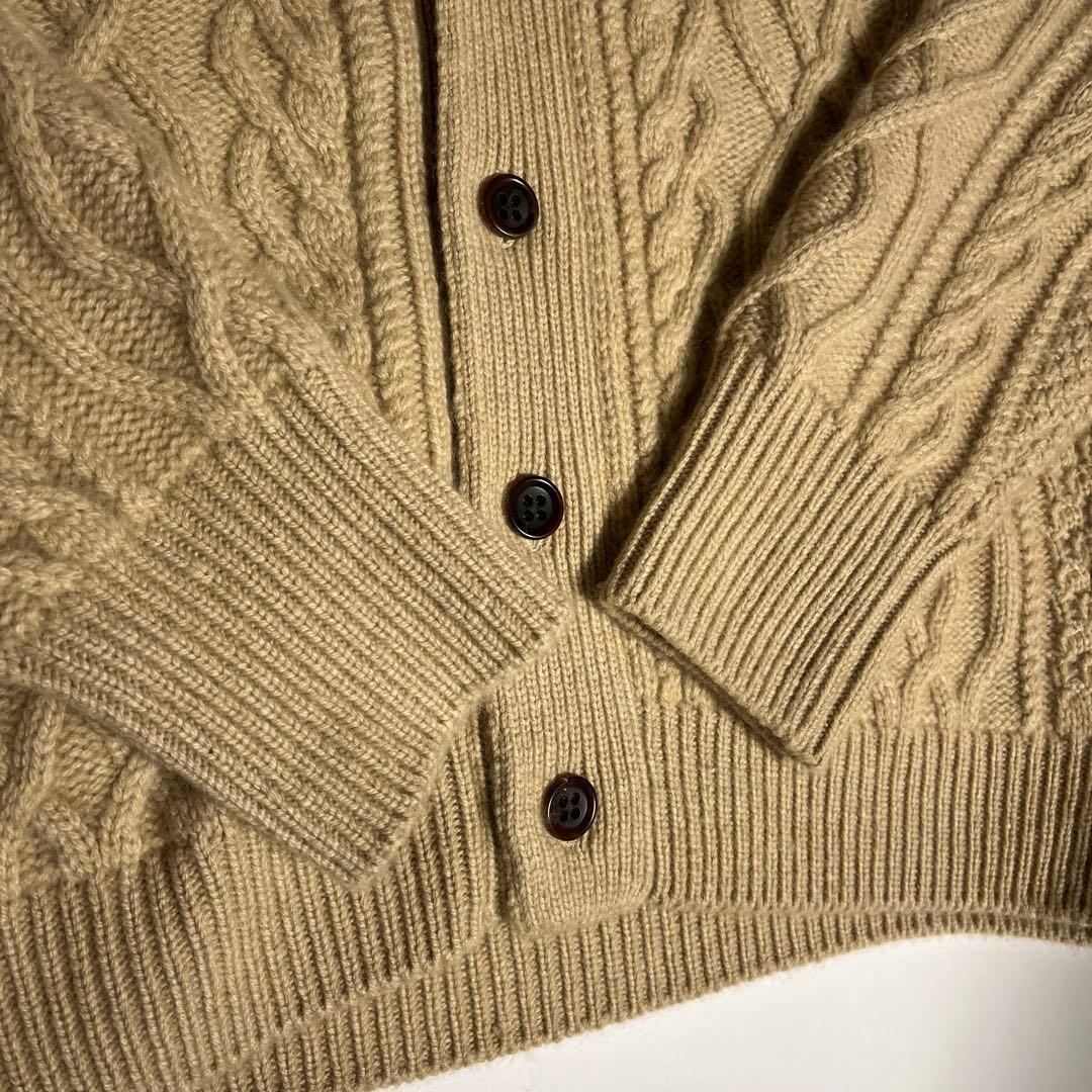 HERILL × Ron Herman カシミヤケーブルニット カーディガン