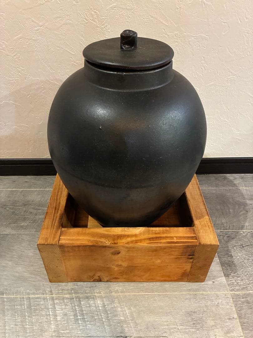 処分価格　フォーユー　きららの石　素焼きの瓶13L 活水器　きららの石付き